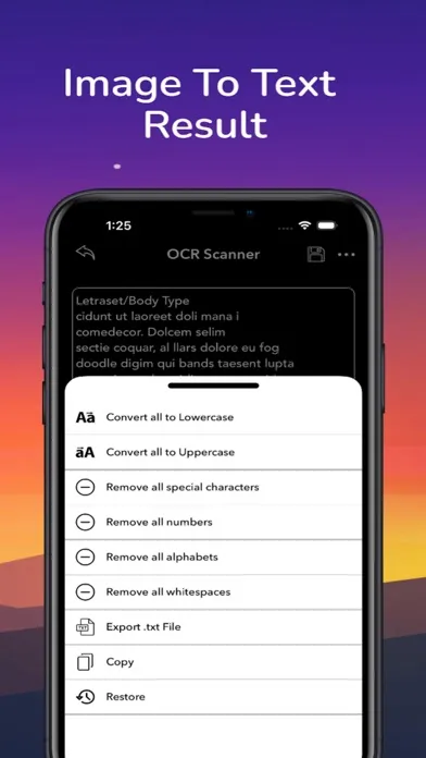 ภาพหน้าจอของ OCR-AI-Image To Text Extractor