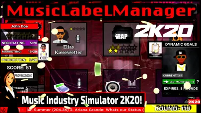 Tangkapan skrin Music Label Manager 2K20