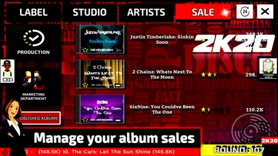 Tangkapan skrin Music Label Manager 2K20