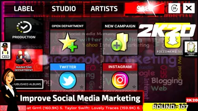 Tangkapan skrin Music Label Manager 2K20