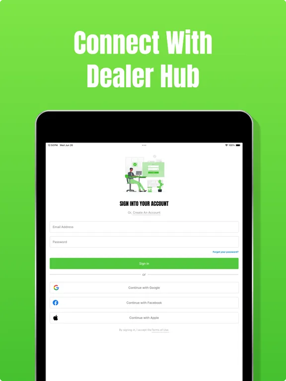 Zrzuty ekranu OPE Dealer Hub iPad 