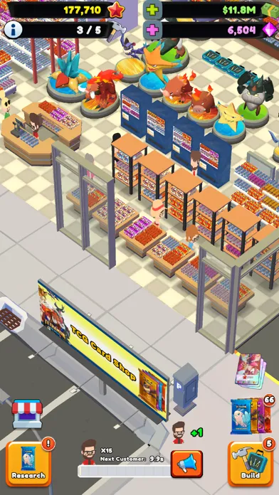 Capturas de tela do TCG Card Shop Tycoon 2