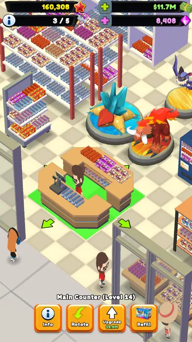 Capturas de tela do TCG Card Shop Tycoon 2