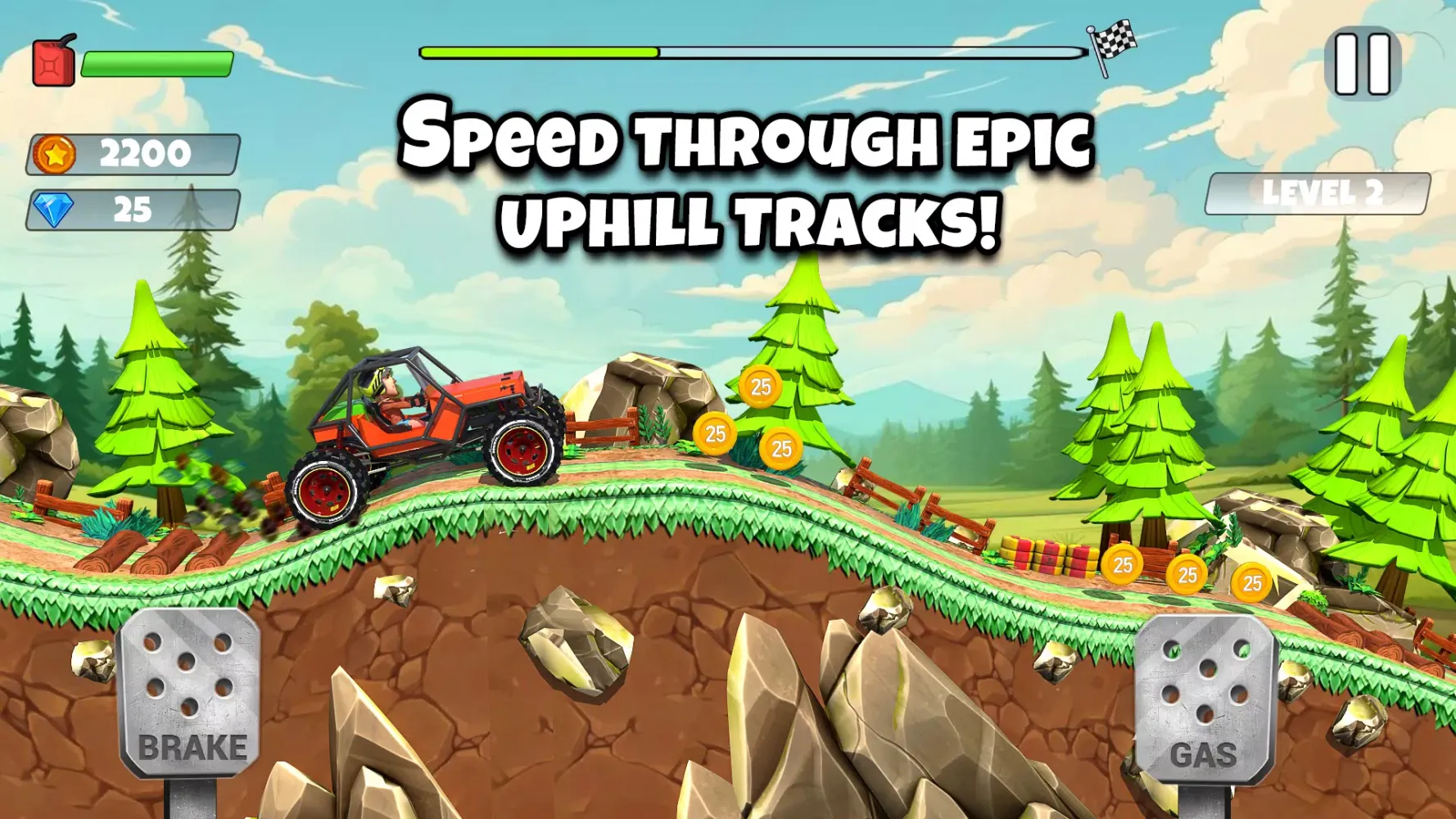 Capturas de tela do Uphill Rush