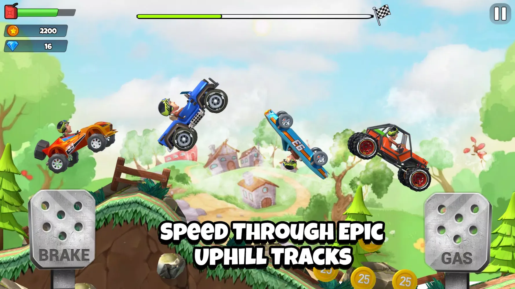 Capturas de tela do Uphill Rush