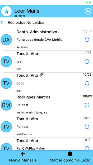 Capturas de pantalla de CVA Mobile
