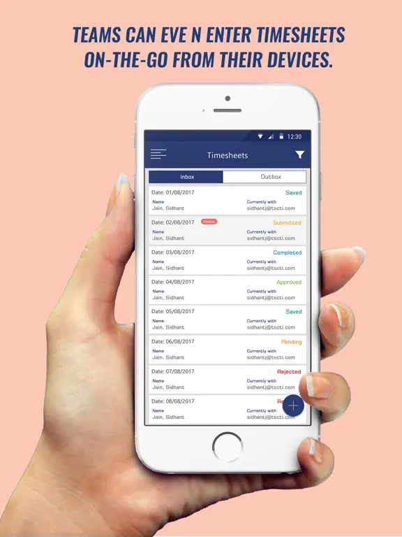 ภาพหน้าจอของ OfficeMobile iPad 