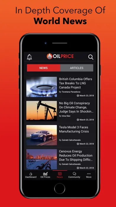 OilPrice: Energy News Screenshots