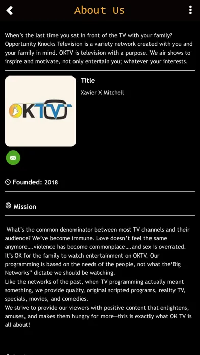 Скриншоты OkTV Network