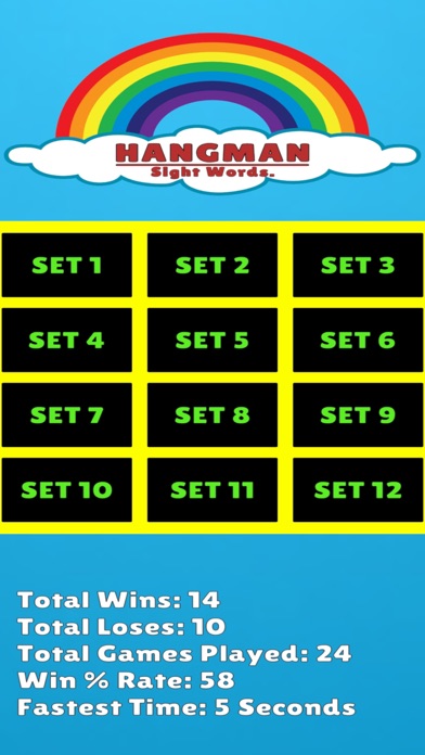 Hangman Sight Words应用截图