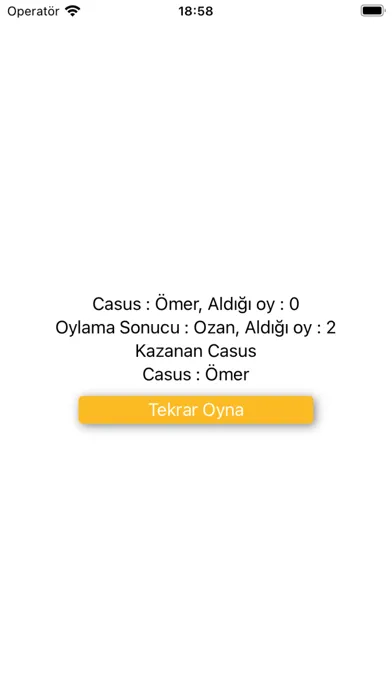 Captures d'écran de Casus Oyunu