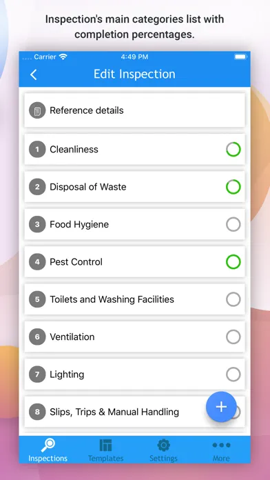OnSite Checklists - Auditing سکرین شاٹس