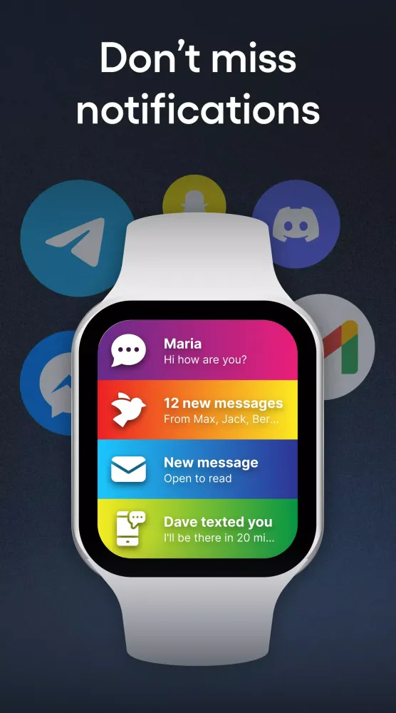 Tangkapan layar SmartWatch & BT Sync Watch App