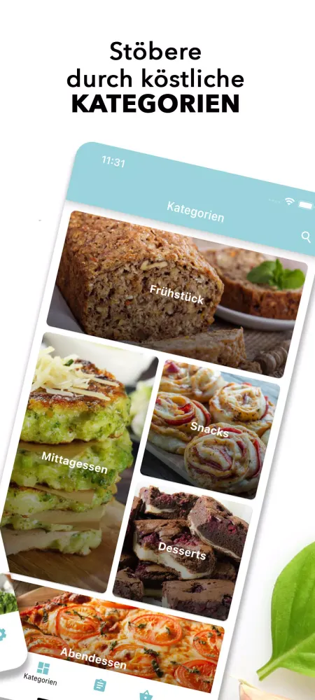 Tangkapan layar Low Carb Rezept des Tages
