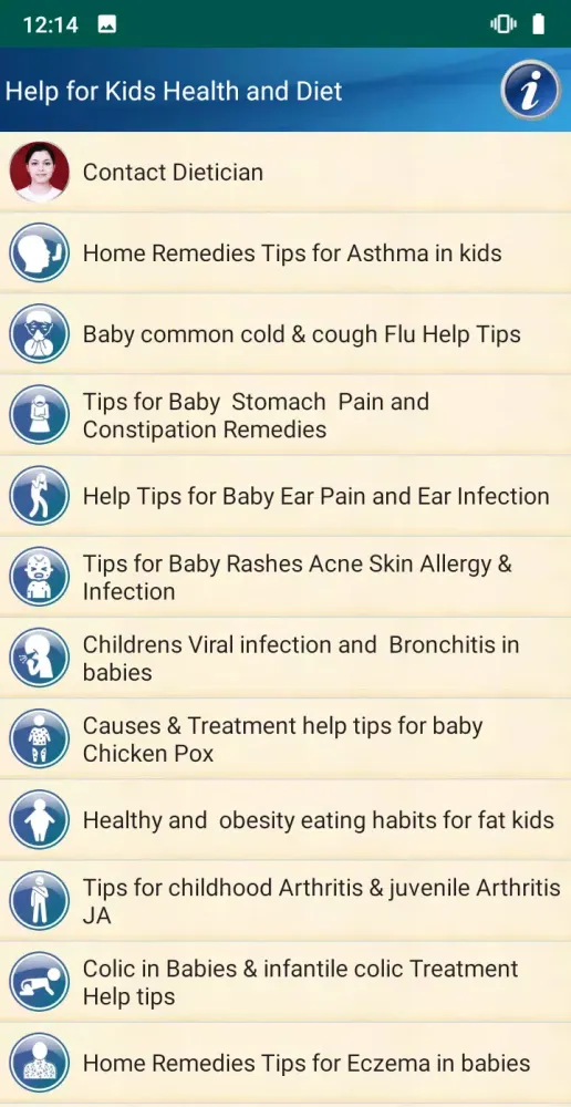 Kids Health and Diet Help Screenshots