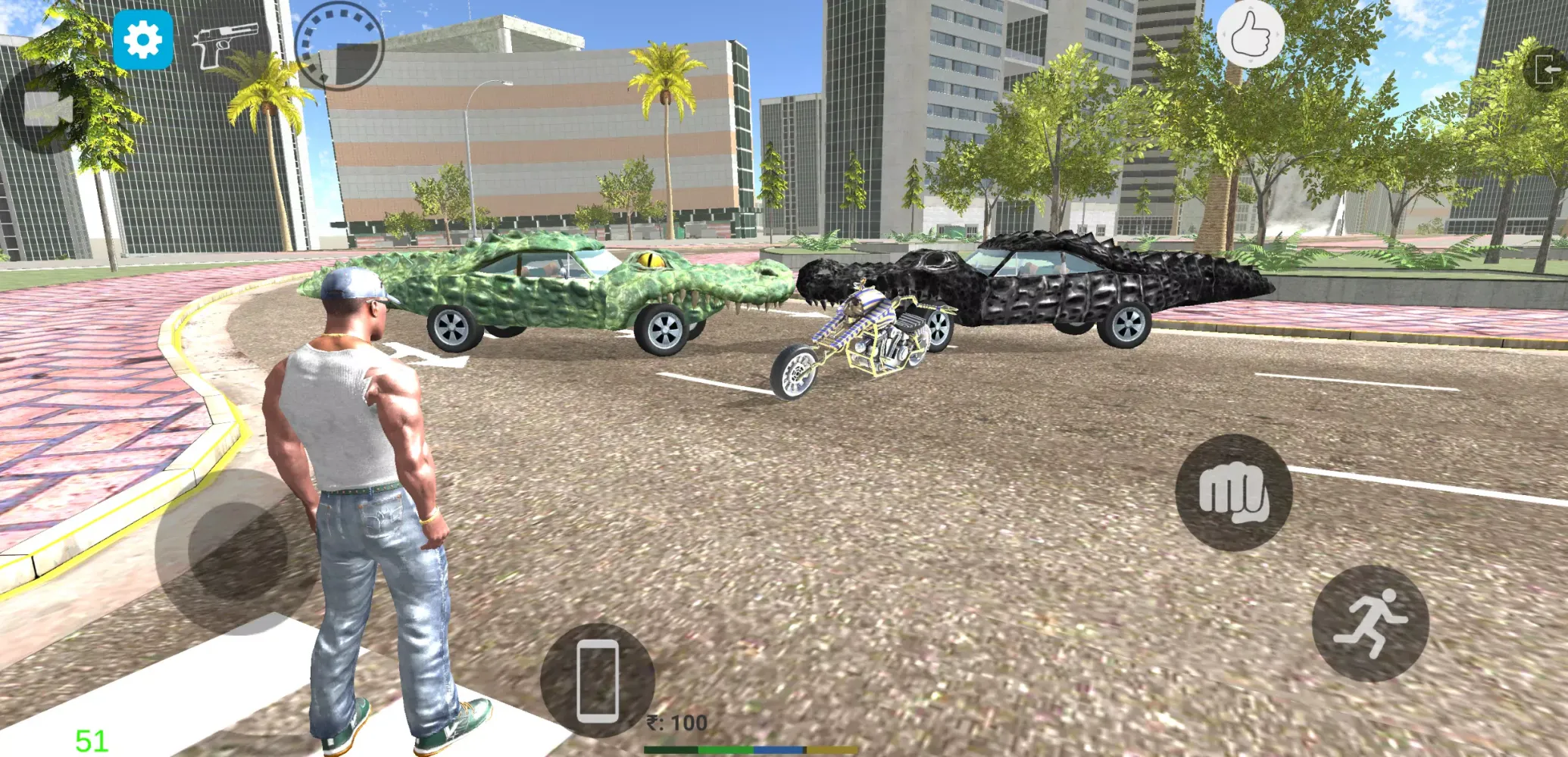 Tangkapan layar Indian Bikes Riding 3D