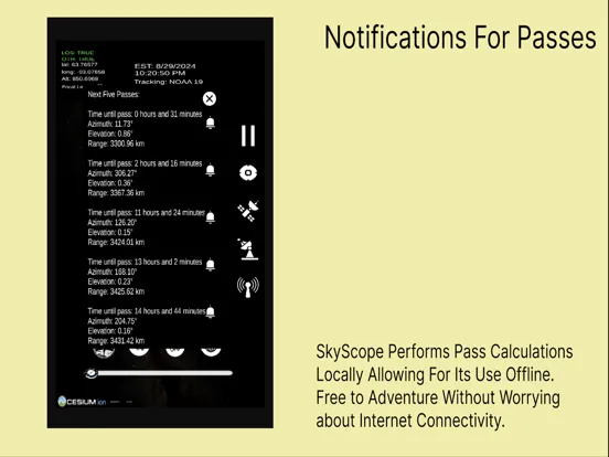 SkyScope iPad  Screenshots