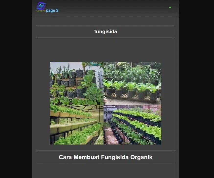 ภาพหน้าจอของ Organic agricultural fungicide
