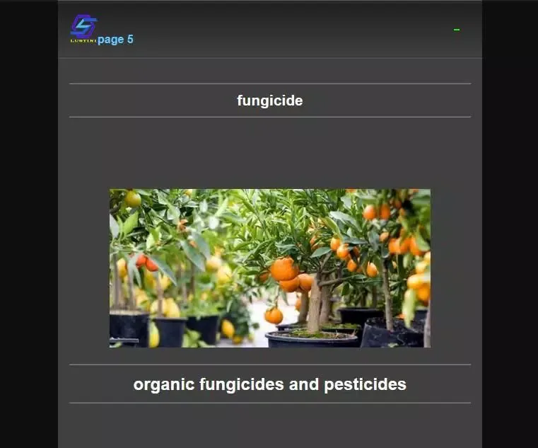 ภาพหน้าจอของ Organic agricultural fungicide
