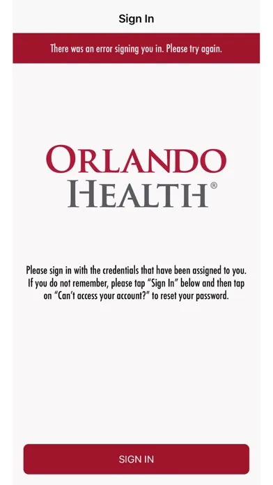 Orlando Health Mobile स्क्रीनशॉट