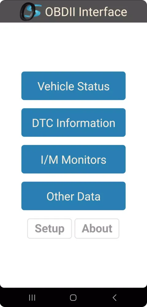 Capturas de pantalla de OS OBD2 Interface