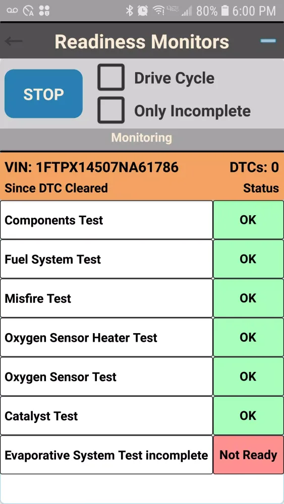 Capturas de pantalla de OS OBD2 Interface