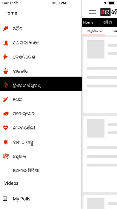 Screenshot di Odisha Reporter