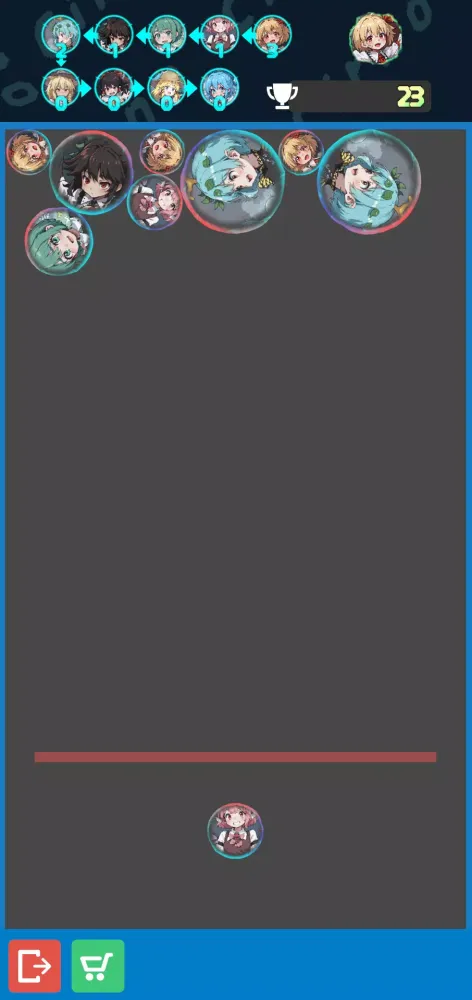 Screenshot di Cirno Bubble Game