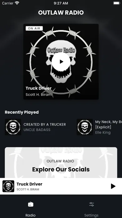 Capturas de pantalla de Outlaw Radio
