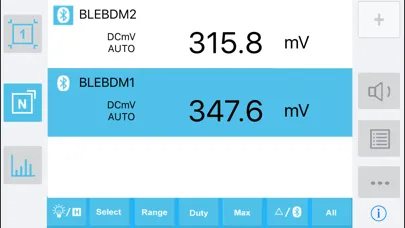OWON Multimeter BLE應用截圖