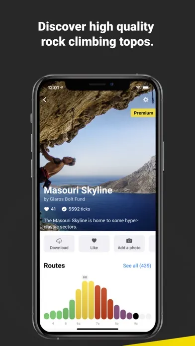 Captures d'écran de Rock Climbing Guide | 27 Crags