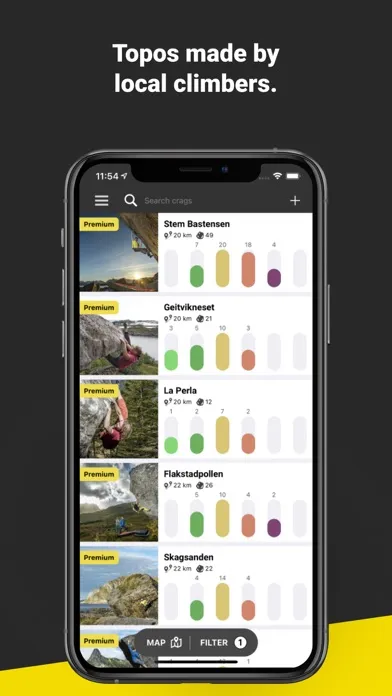 Captures d'écran de Rock Climbing Guide | 27 Crags