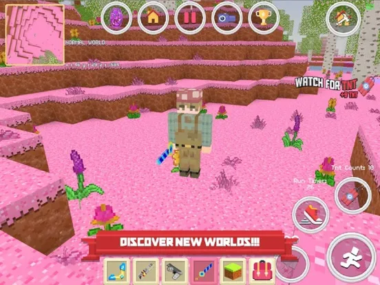 Candy World: Craft & Build iPad  Screenshots