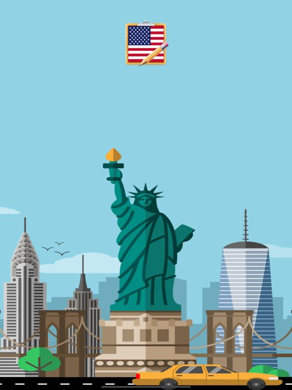 Tangkapan skrin USA Citizen Test iPad 