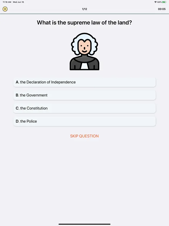 USA Citizen Test iPad  Screenshots