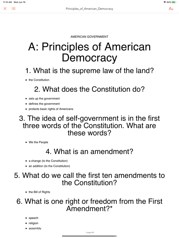 Tangkapan skrin USA Citizen Test iPad 