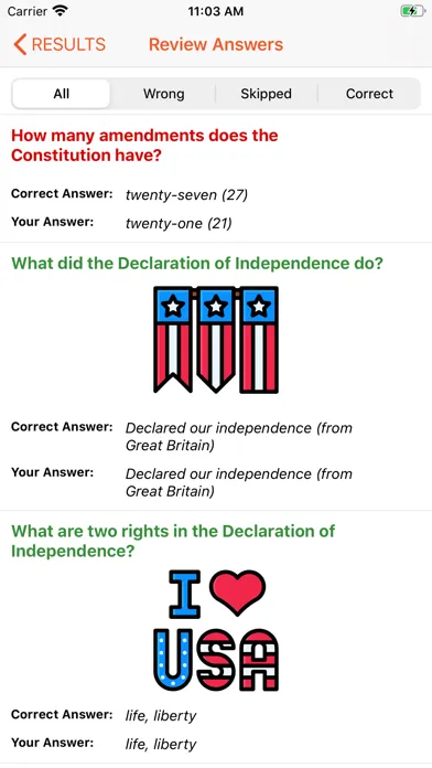 USA Citizen Test Screenshots
