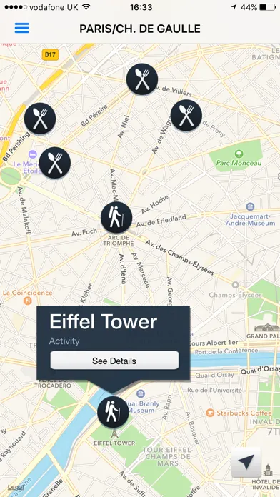 Ảnh chụp màn hình của Paris - City Guides, Offline Maps & Navigation