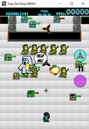 Tangkapan skrin Trap Dat Ninja: REMIX FREE