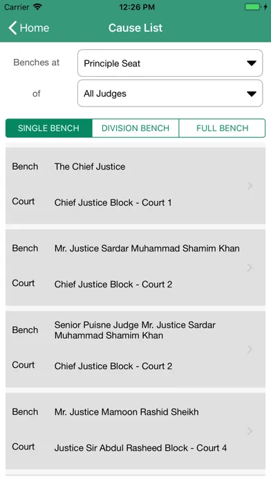 Lahore High Court Ekran Görüntüleri