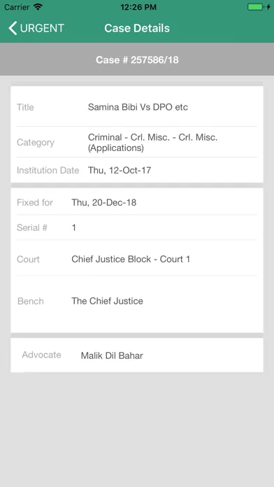 Lahore High Court Ekran Görüntüleri