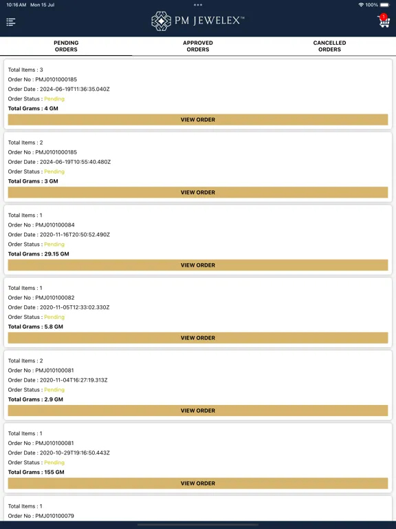 PM Jewelex : (Ahmedabad) iPad  Screenshots
