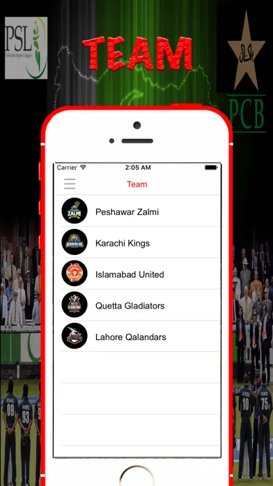 Captures d'écran de PSL - Pakistan Super League