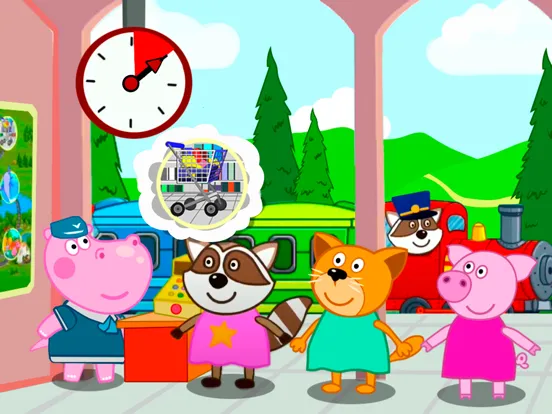 Скриншоты Hippo Trip: Railway Station iPad 
