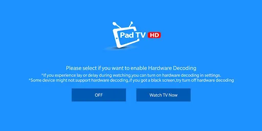 Tangkapan layar PadTV HD