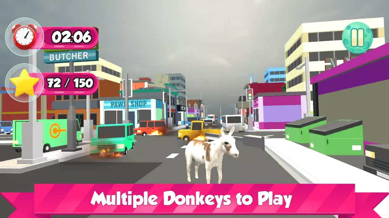 Donkey City Rampage Simulator Screenshots
