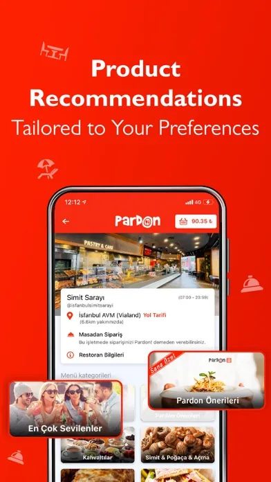 Ảnh chụp màn hình của Pardon: Smart Menu&Restaurants