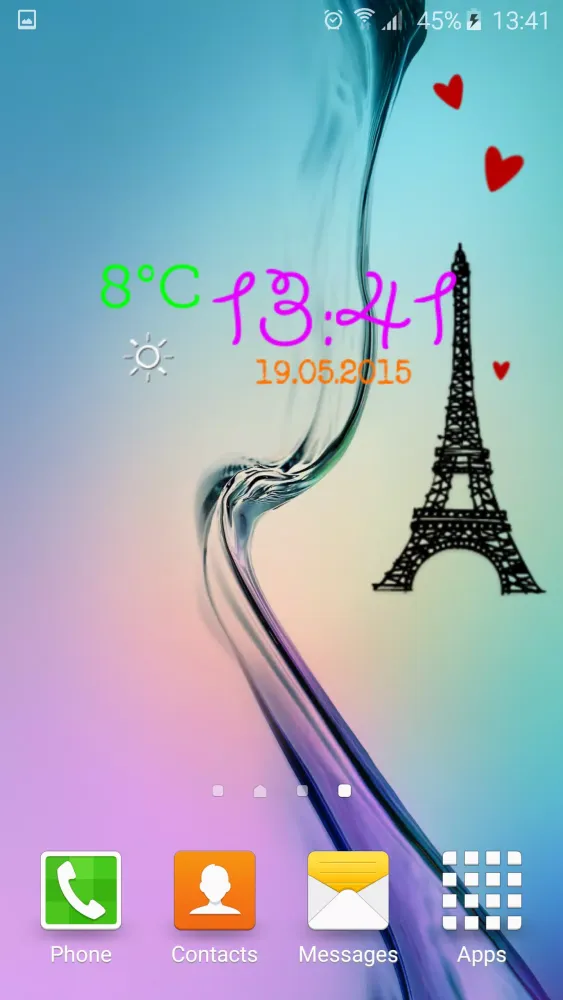 Paris Weather Clock Screenshots