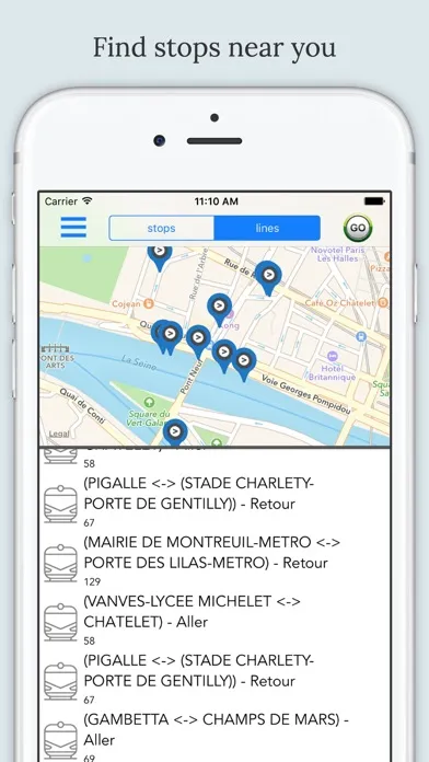 Скриншоты Paris Public Transport