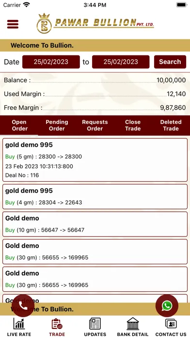 Скриншоты Pawar Bullion